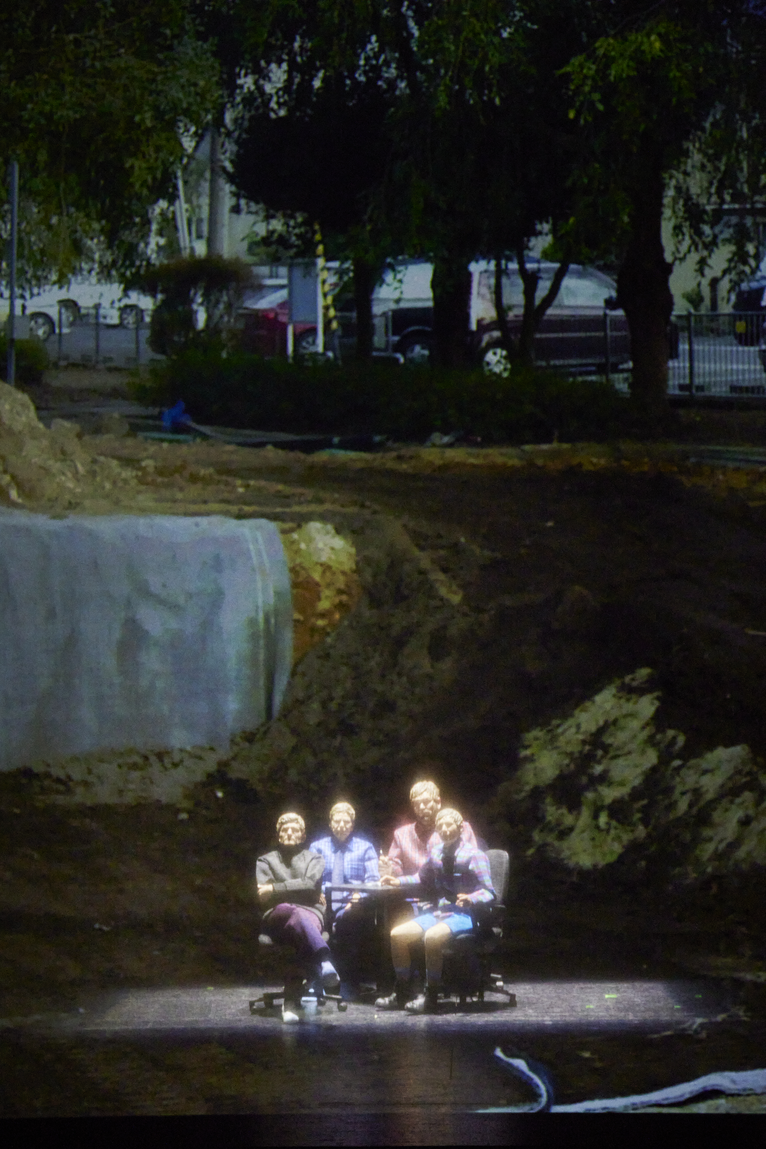 Stage photo — Fukushima projection