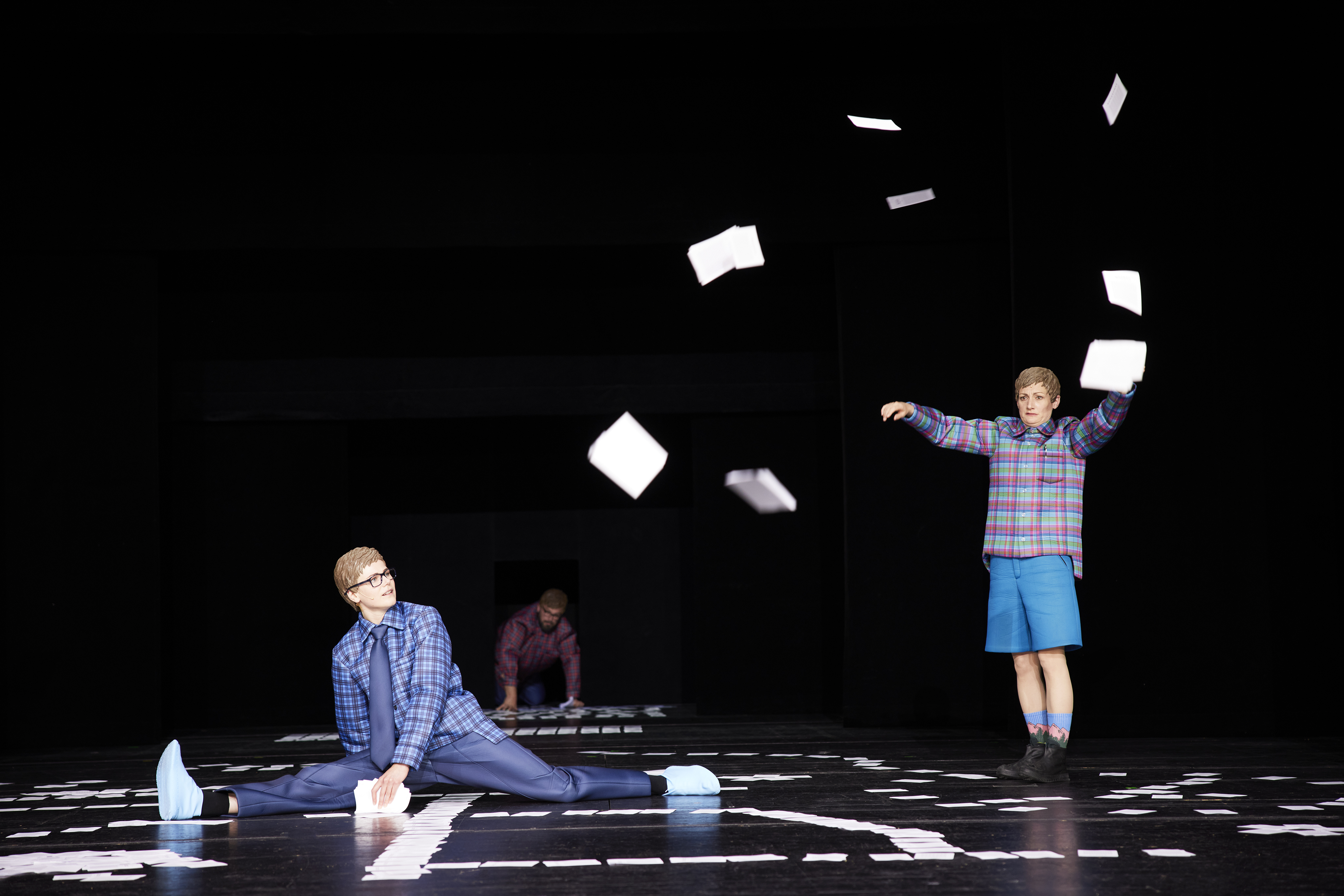 Stage photo — Artistic shot with paper fragments